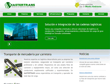 Tablet Screenshot of mastertrans.cl